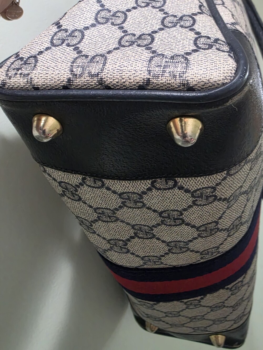 Gucci Italy GG Canvas Vintage Sherry Line Accessory Collection Bag 904 02 015 - Picture 5 of 12